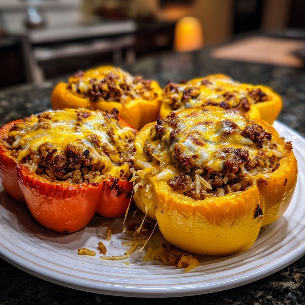 Ground Beef Stuffed Peppers