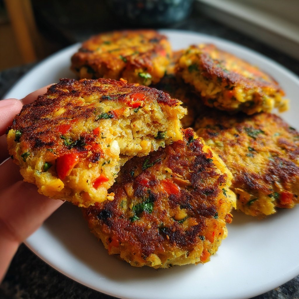 Baked Mediterranean Veggie Patties