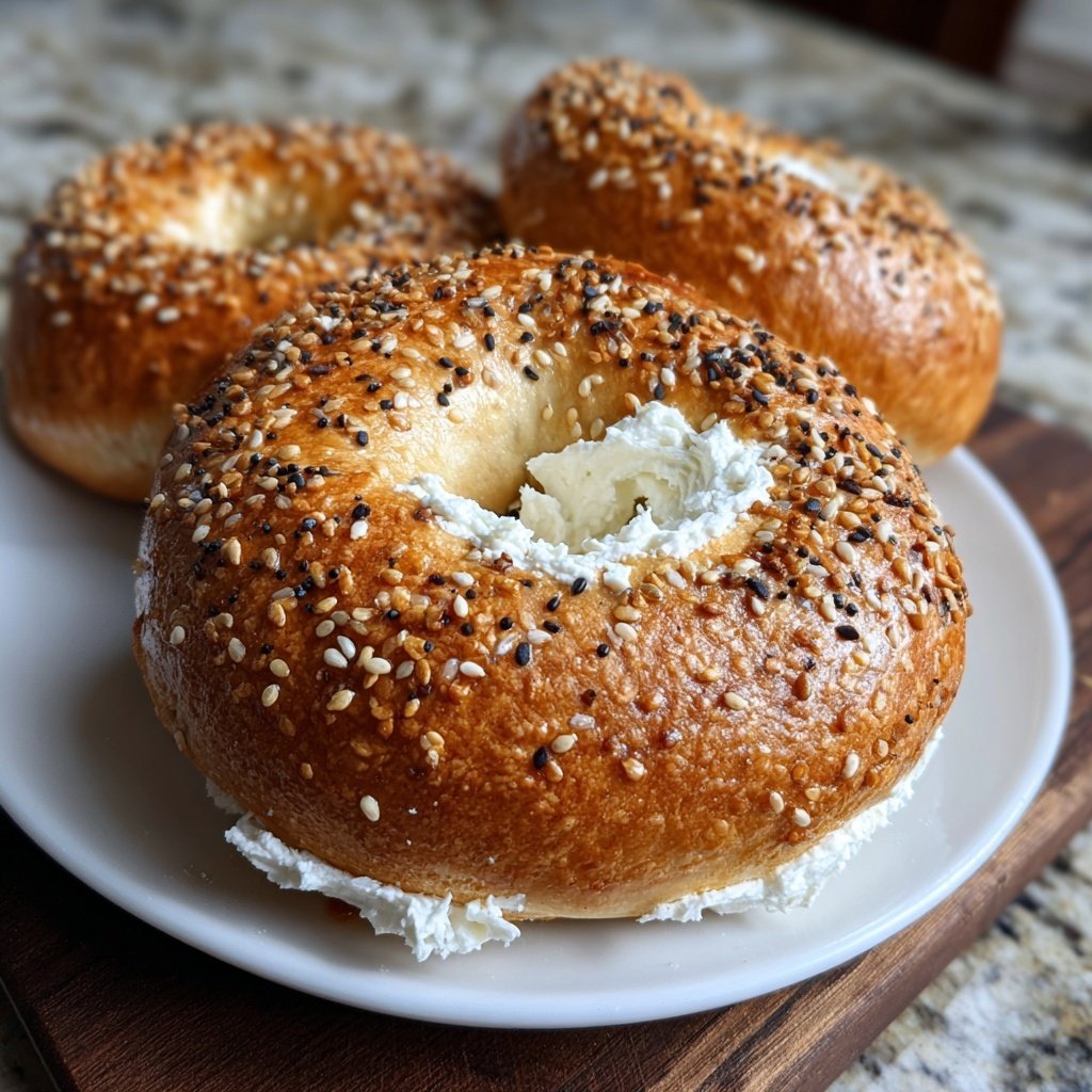 Protein Bagels With Greek Yogurt Dough
