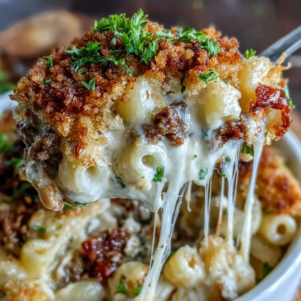 Ground Beef And Macaroni Casserole