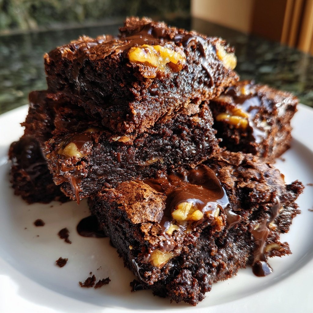 Gooey Sourdough Brownies