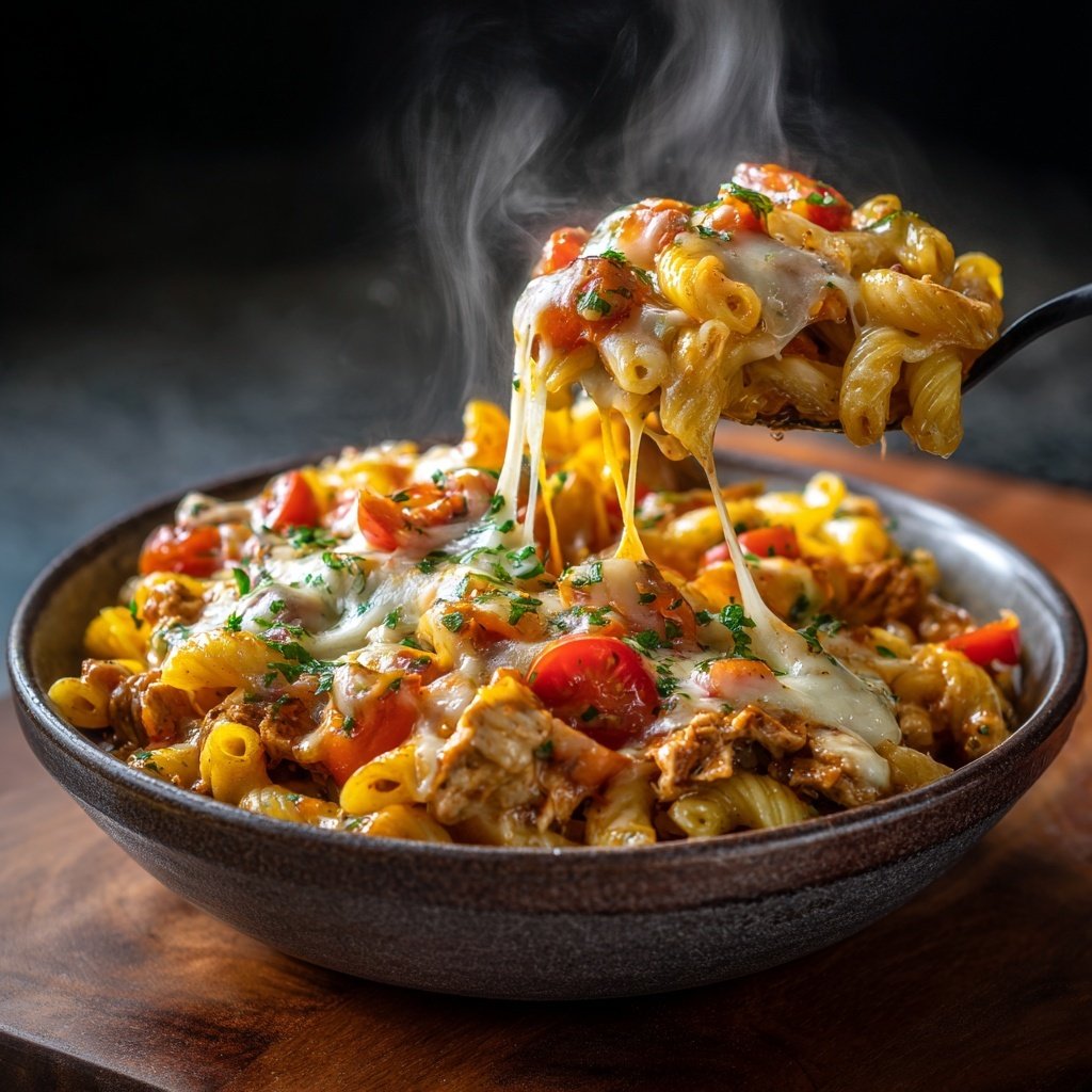 Ground Chicken Taco Pasta