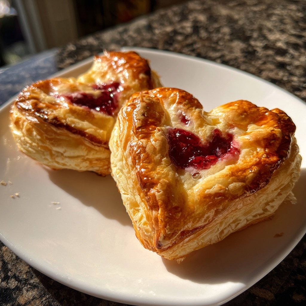 Valentines Snacks Mini Puff Pastries