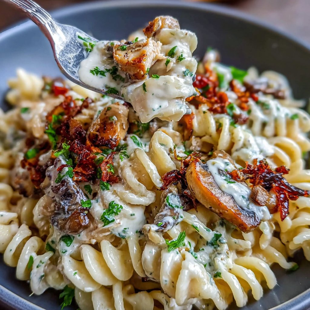 Creamy Mushroom Chicken Pasta