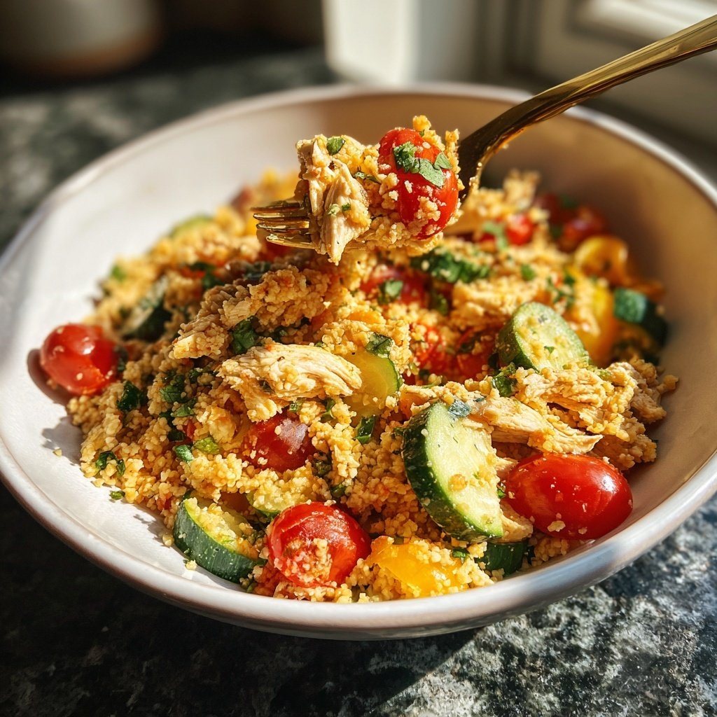 Mediterranean Chicken Couscous Bowl